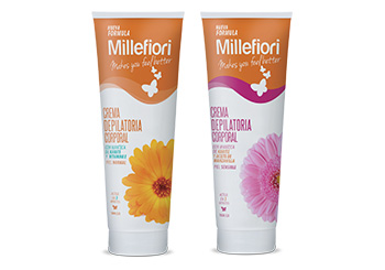 Millefiori hair removal cream