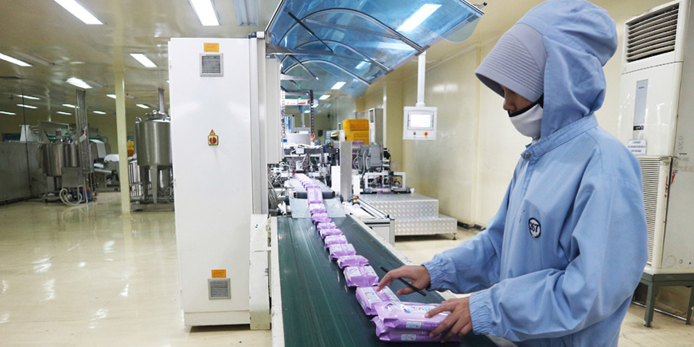Inside GCPLs manufacturing facility for Mitu Baby in Indonesia