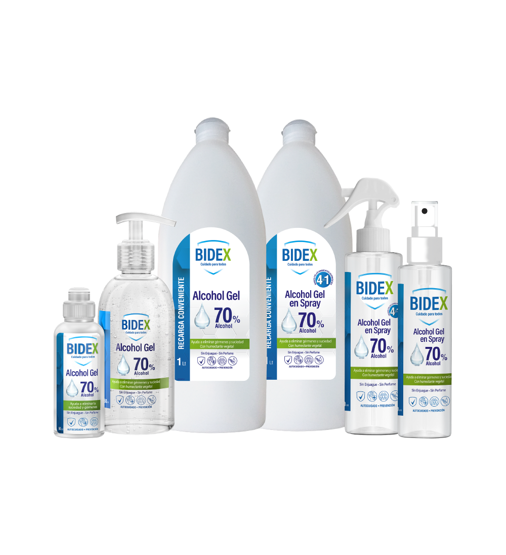 Bidex Alcohol Gel and Sprays