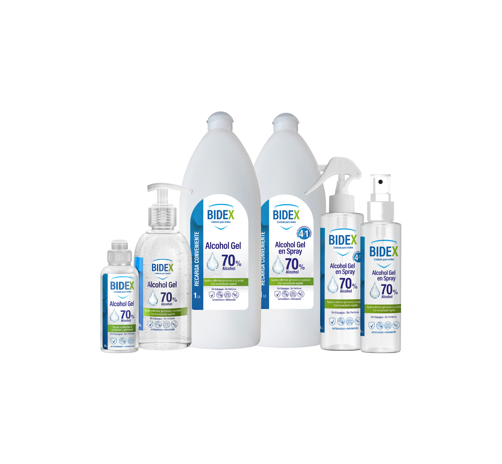 Bidex Alcohol Gel and Sprays